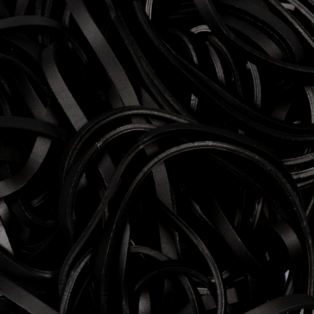 Black Size 33 Rubber Bands - 100 Pack
