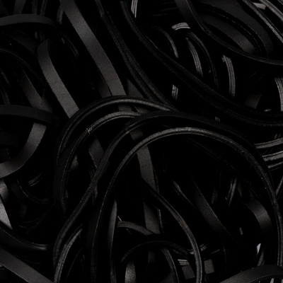 Black Size 33 Rubber Bands - 100 Pack