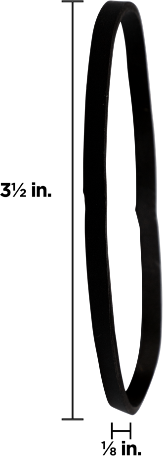 Black Size 33 Rubber Bands - 100 Pack