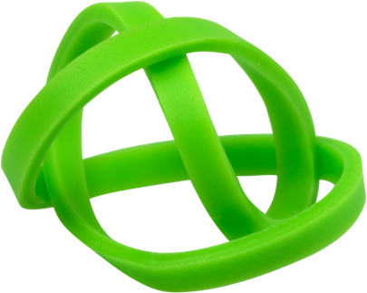 Green Size 33 Rubber Bands - 100 Pack