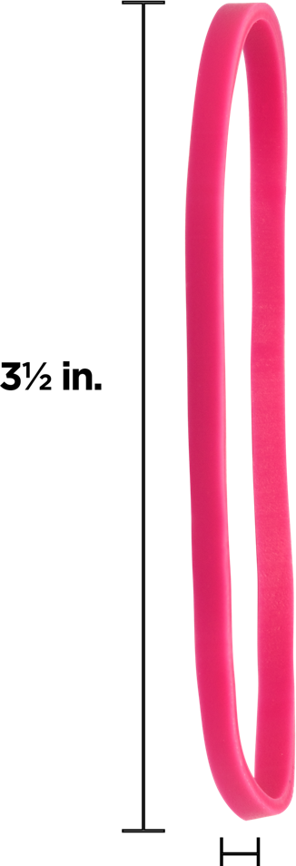 Pink Size 33 Rubber Bands - 100 Pack
