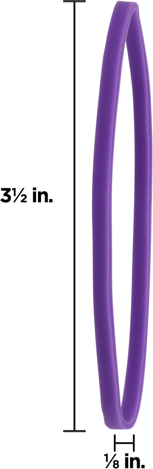 Purple Size 33 Rubber Bands - 100 Pack