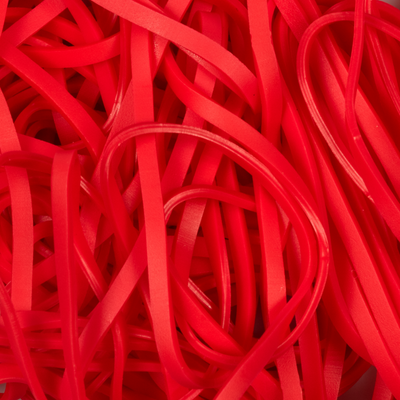 Red Size 33 Rubber Bands - 100 Pack
