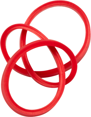 Red Size 33 Rubber Bands - 100 Pack