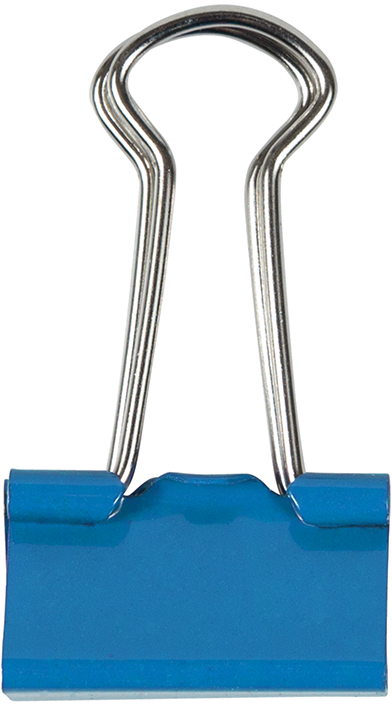 Blue Small 19mm Binder Clips - 25 Pack