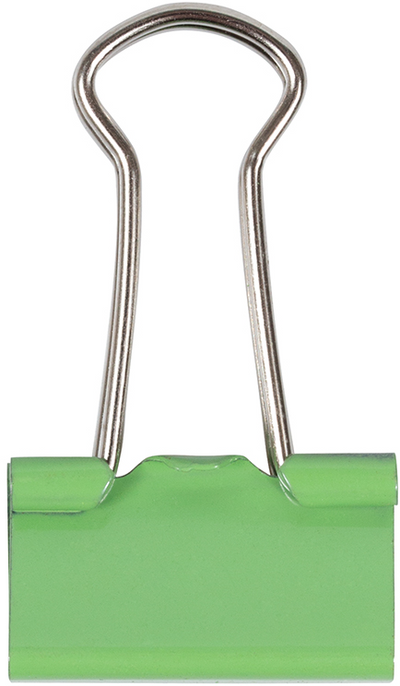 Green Small 19mm Binder Clips - 25 Pack