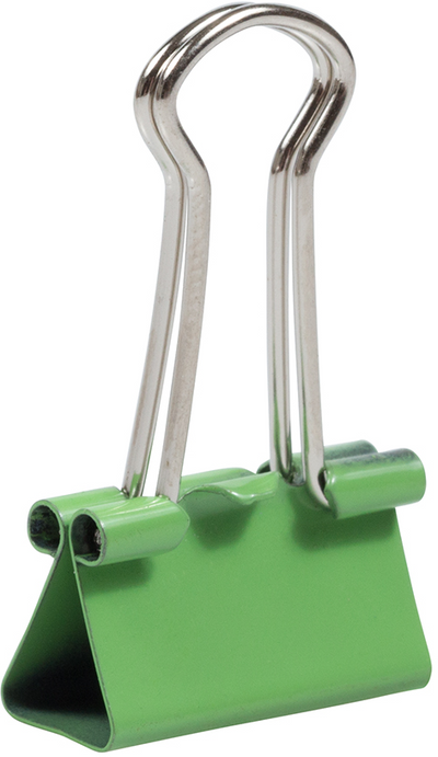 Green Small 19mm Binder Clips - 25 Pack