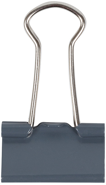 Gray Small 19mm Binder Clips - 25 Pack