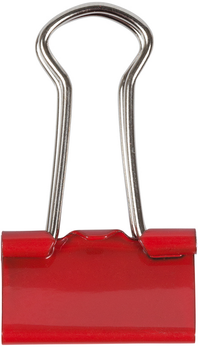Red Small 19mm Binder Clips - 25 Pack