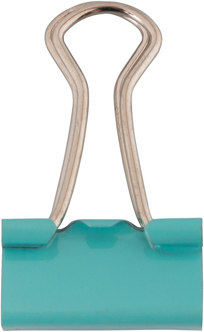 Teal Small 19mm Binder Clips - 25 Pack
