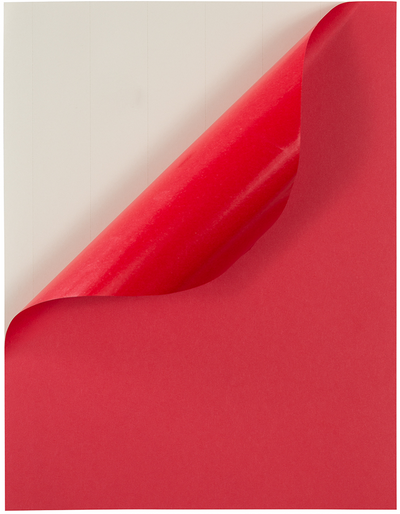 Red 8 1/2 x 11 Full Sheet Shipping Labels
