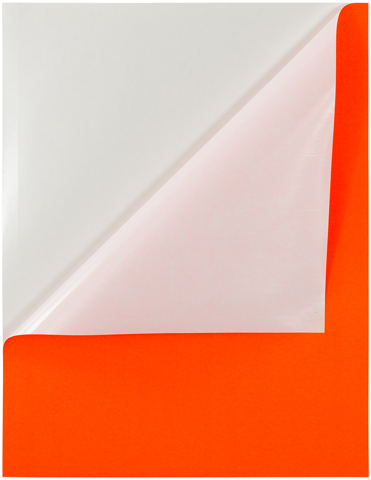 Neon Red 8 1/2 x 11 Full Sheet Shipping Labels