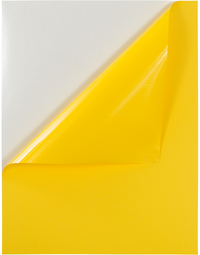 Yellow 8 1/2 x 11 Full Sheet Shipping Labels