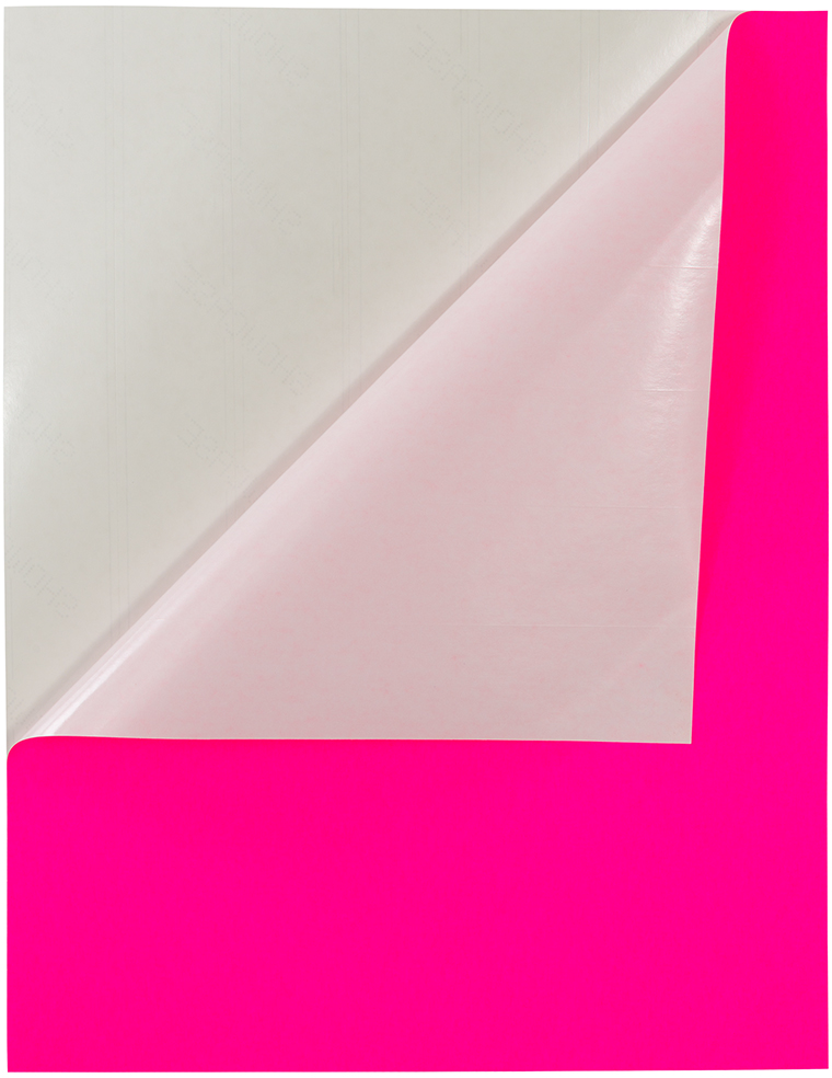 Neon Pink 8 1/2 x 11 Full Sheet Shipping Labels