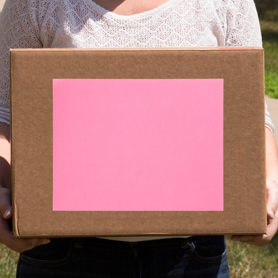 Ultra Pink 8 1/2 x 11 Full Sheet Shipping Labels