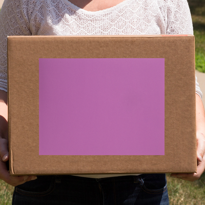 Violet Purple 8 1/2 x 11 Full Sheet Shipping Labels