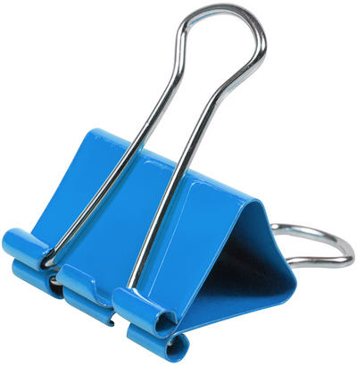 Blue Medium 32mm Binder Clips - 15 Pack