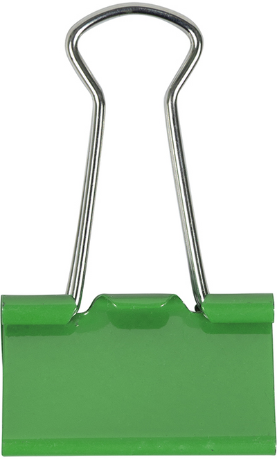 Green Medium 32mm Binder Clips - 15 Pack