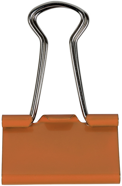 Orange Medium 32mm Binder Clips - 15 Pack
