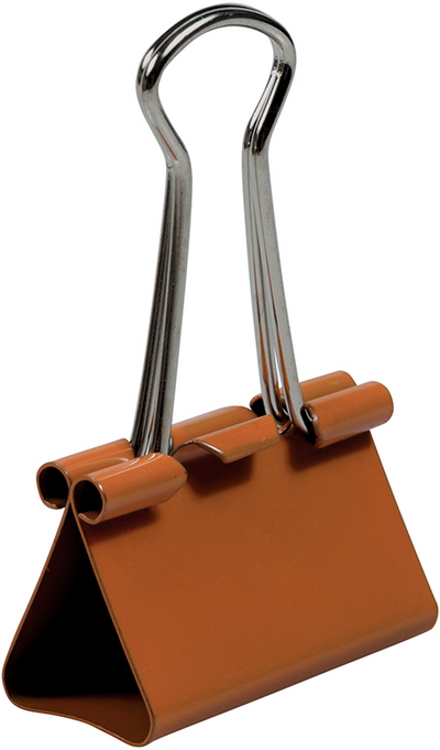 Orange Medium 32mm Binder Clips - 15 Pack