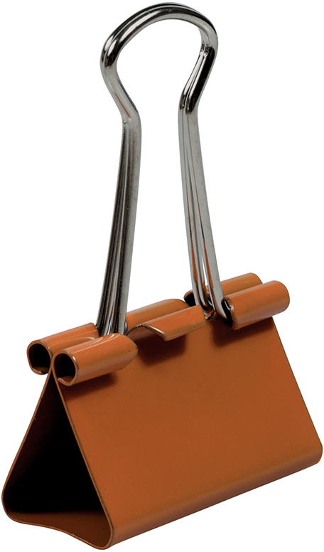 Orange Medium 32mm Binder Clips - 15 Pack
