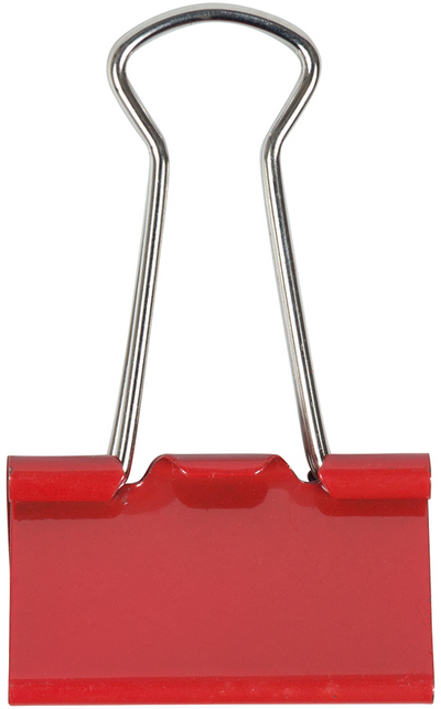 Red Medium 32mm Binder Clips - 15 Pack