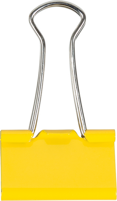 Yellow Medium 32mm Binder Clips - 15 Pack