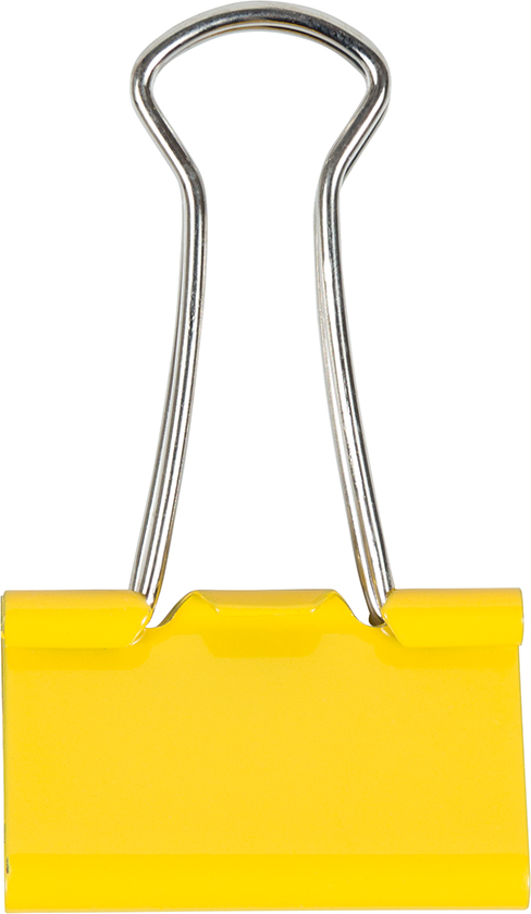 Yellow Medium 32mm Binder Clips - 15 Pack
