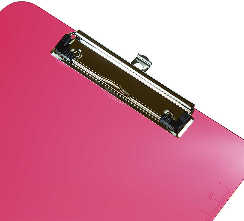 Pink 9 x 13 Plastic Clipboards