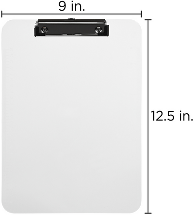 Clear 9 x 13 Plastic Clipboards