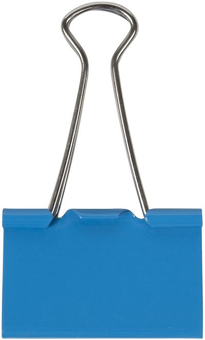 Blue Large 41mm Binder Clips - 12 Pack