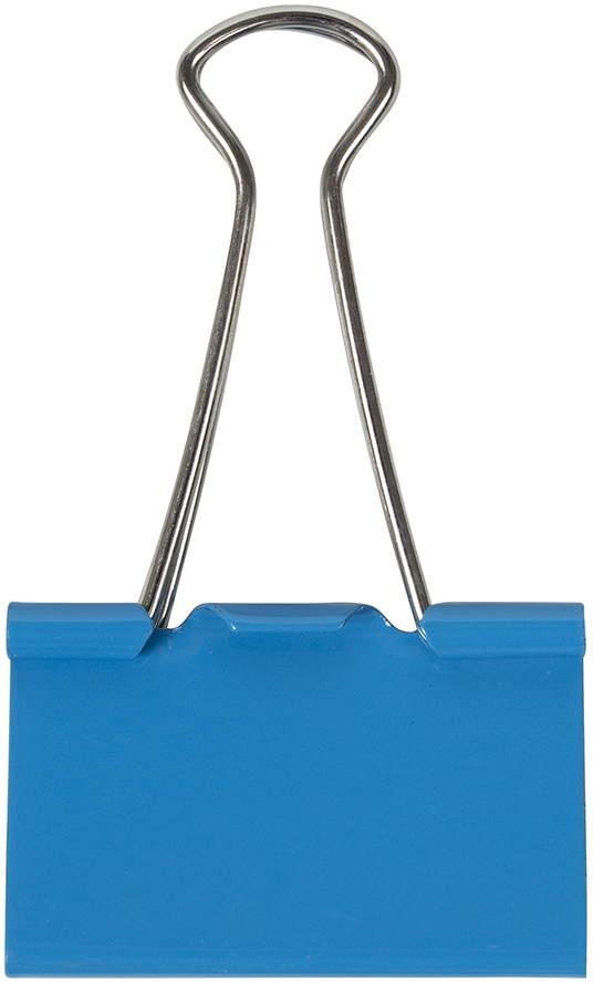 Blue Large 41mm Binder Clips - 12 Pack
