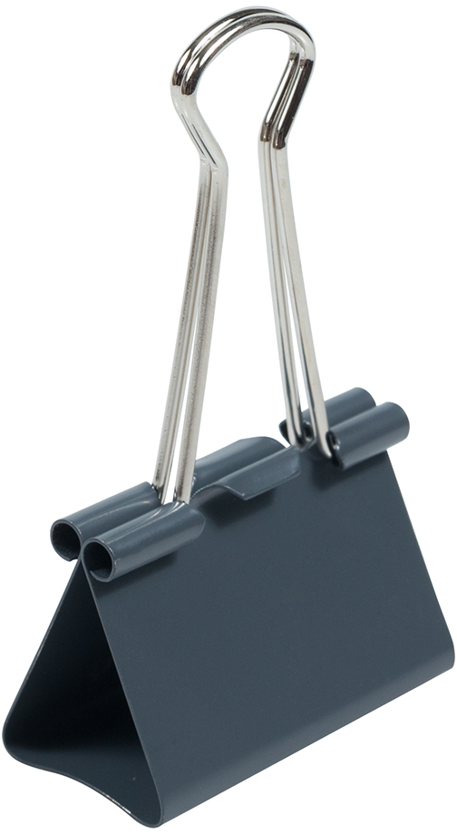 Gray Large 41mm Binder Clips - 12 Pack