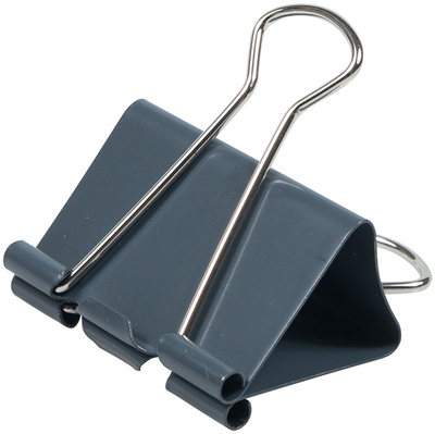 Gray Large 41mm Binder Clips - 12 Pack