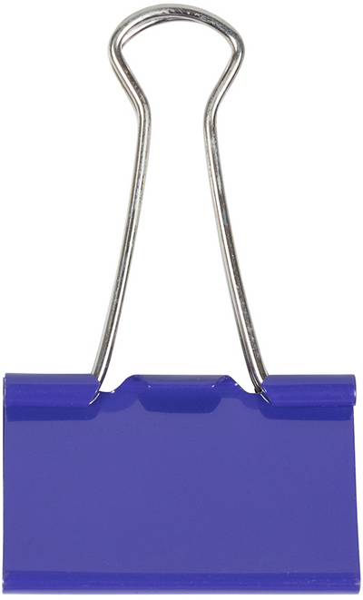 Purple Large 41mm Binder Clips - 12 Pack