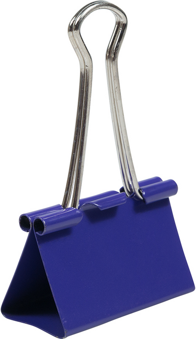 Purple Large 41mm Binder Clips - 12 Pack