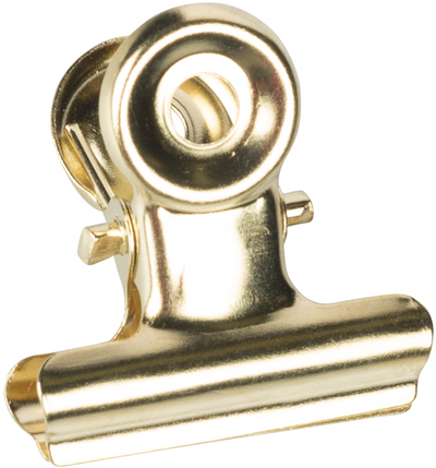 Gold Small 22mm Bulldog Clips - 25 Pack