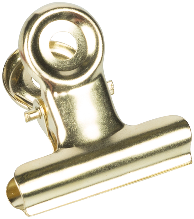Gold Medium 31mm Bulldog Clips - 15 Pack