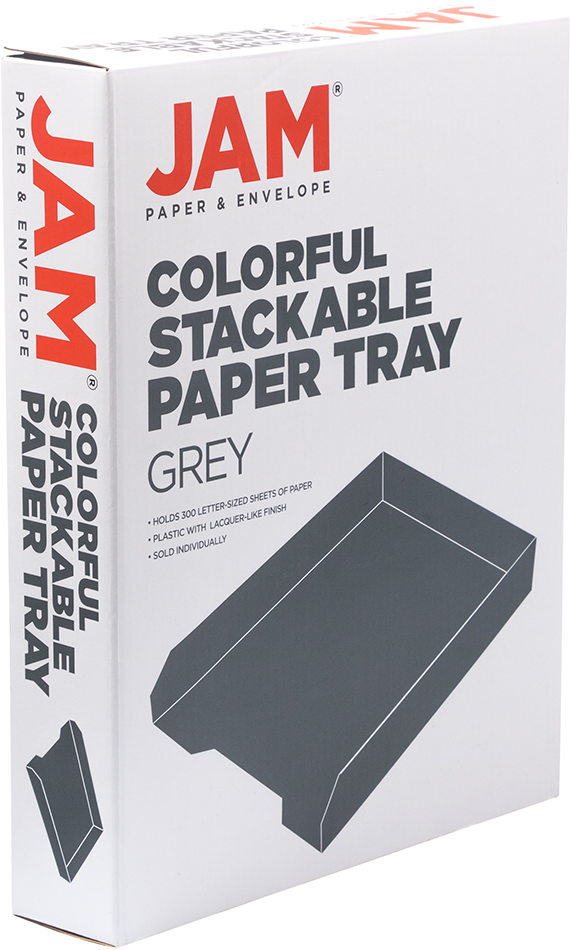 Gray Letter Paper Tray Desk Organizer