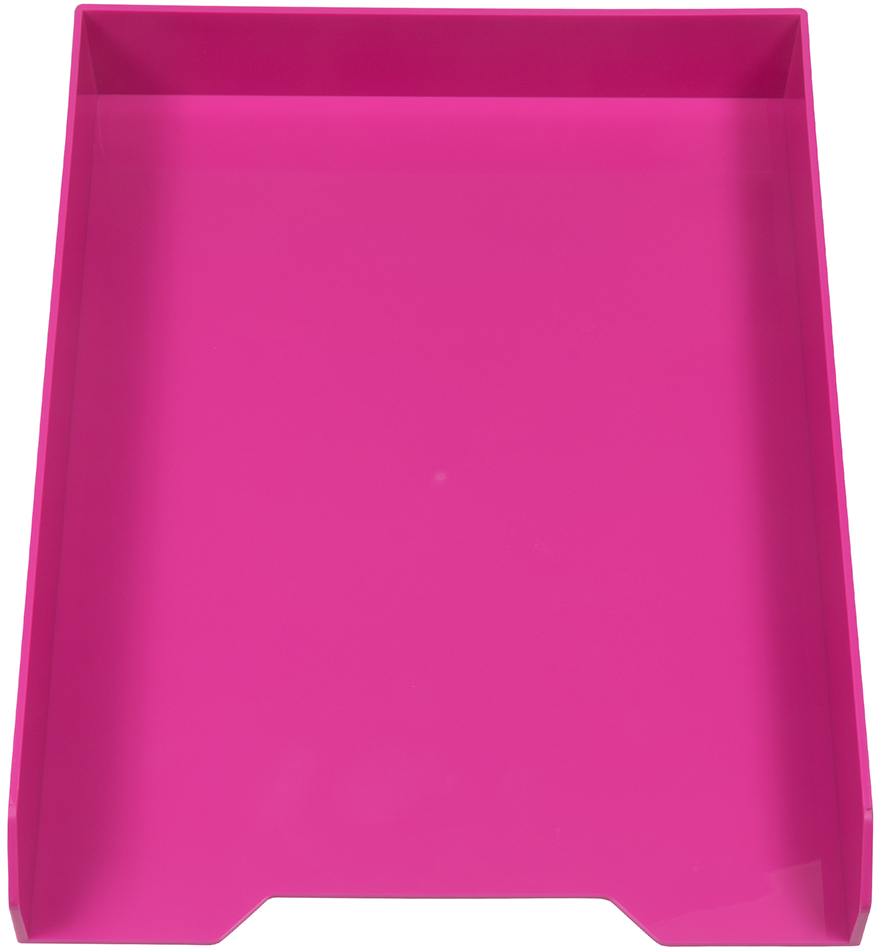 Fuchsia Letter Paper Tray Desk Organizer