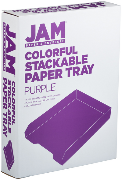 Purple Letter Paper Tray Desk Organizer