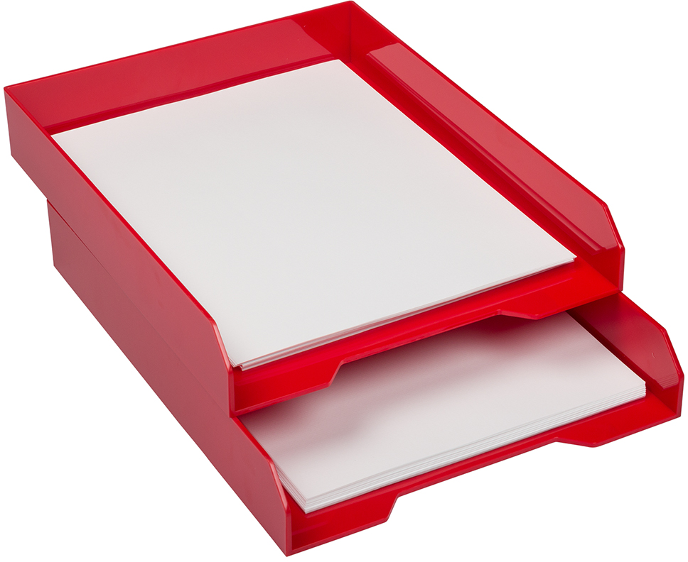 Red Letter Paper Tray Desk Organizer