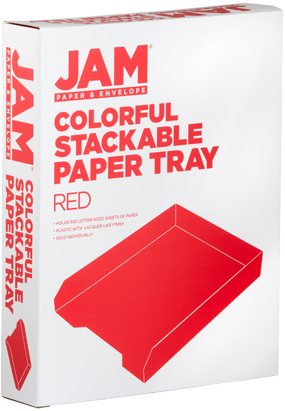 Red Letter Paper Tray Desk Organizer