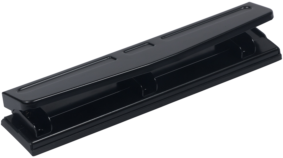 Black Standard 3 Hole Punch - 10 Sheet Capacity