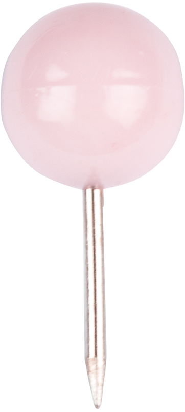 Baby Pink Round Pushpins - 100 Pack