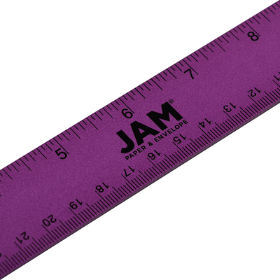 Purple Metallic 12 Inch Aluminum Ruler