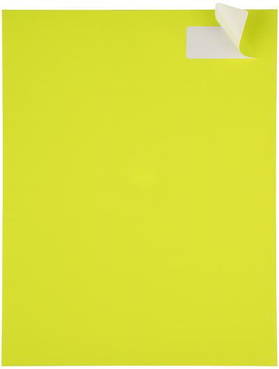 Neon Yellow 1 x 2 5/8 Return Address Labels