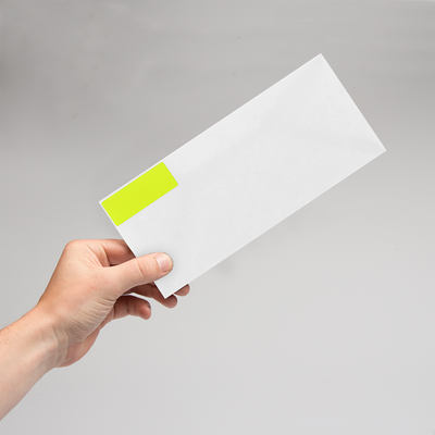 Neon Yellow 1 x 2 5/8 Return Address Labels