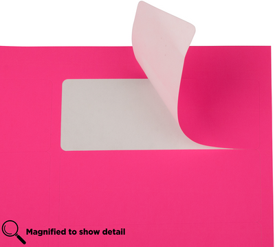 Neon Pink 1 x 2 5/8 Return Address Labels