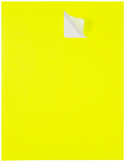 Neon Yellow 2 x 4 Address Labels